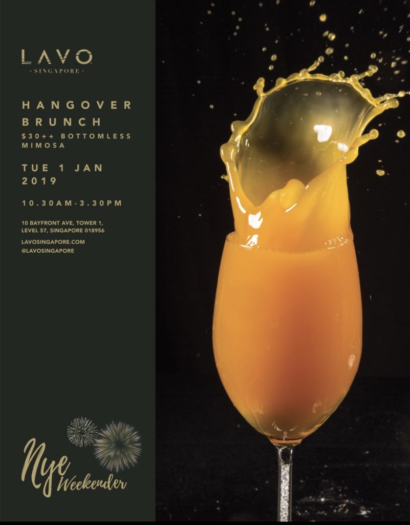 NYE Hangover Brunch | LAVO Singapore