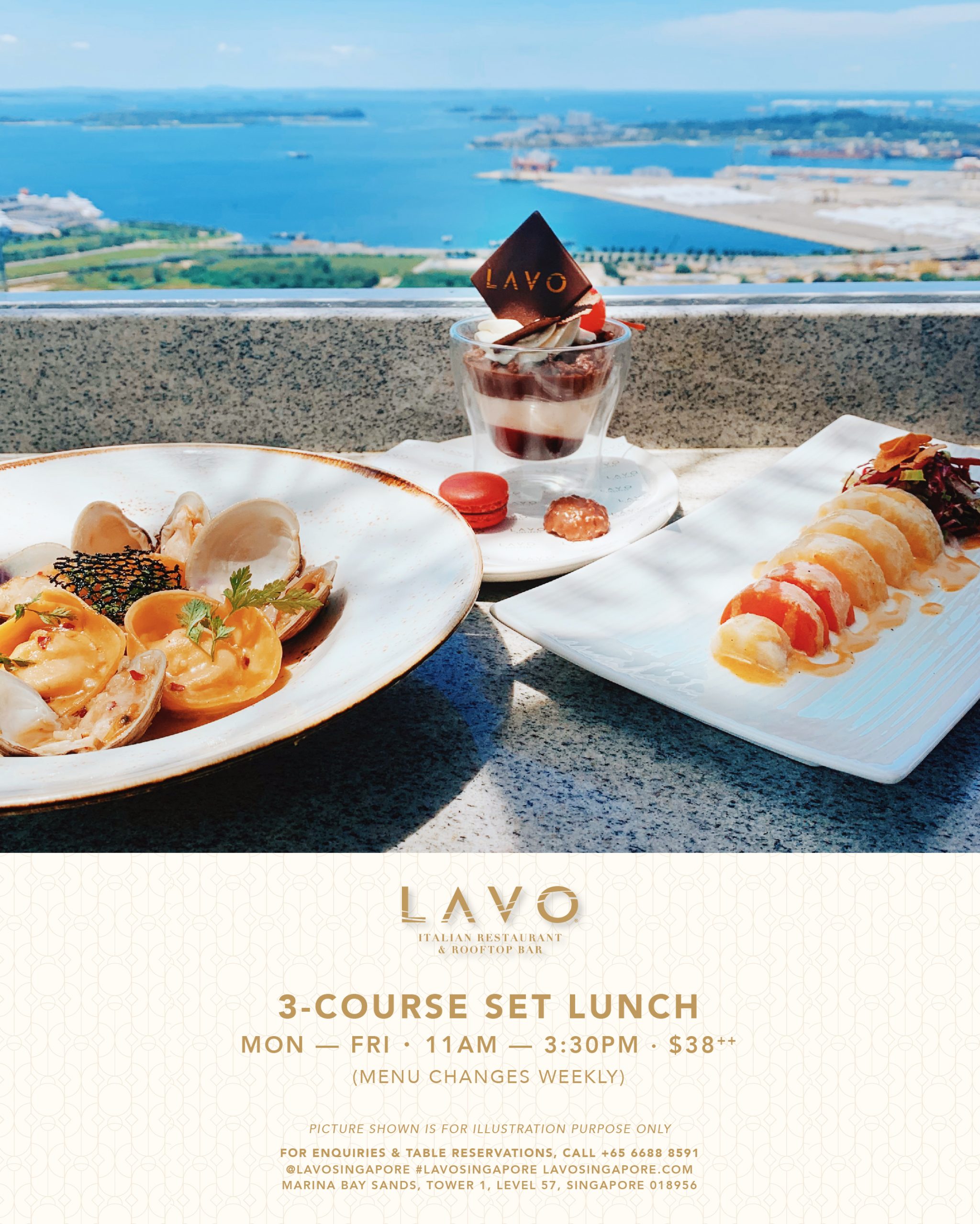 Weekday Set Lunch Lavo Singapore