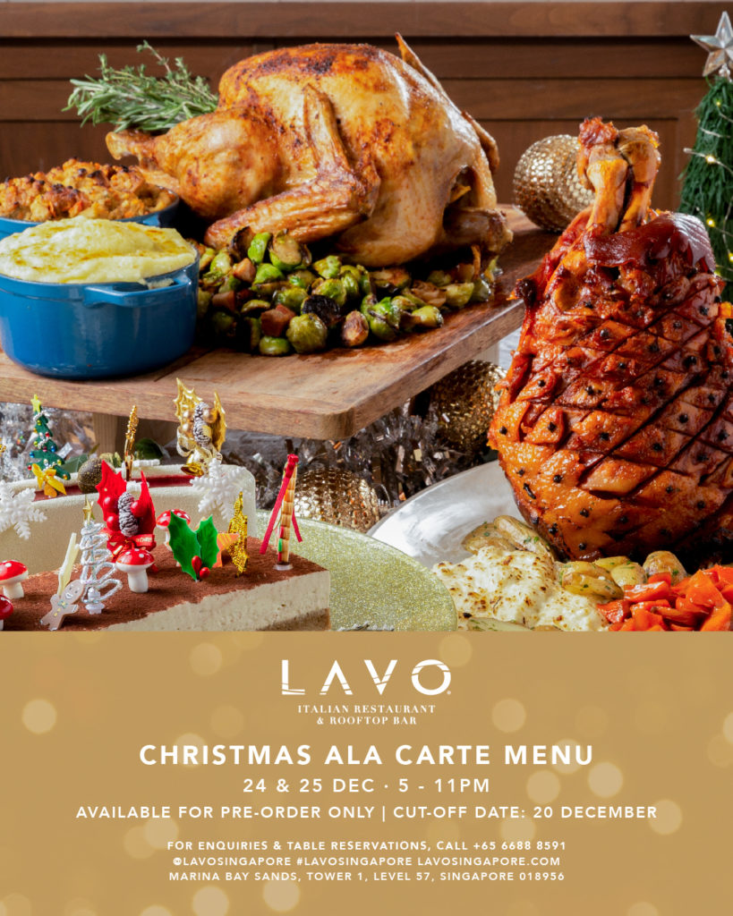 Christmas Ala Carte Menu | LAVO Singapore