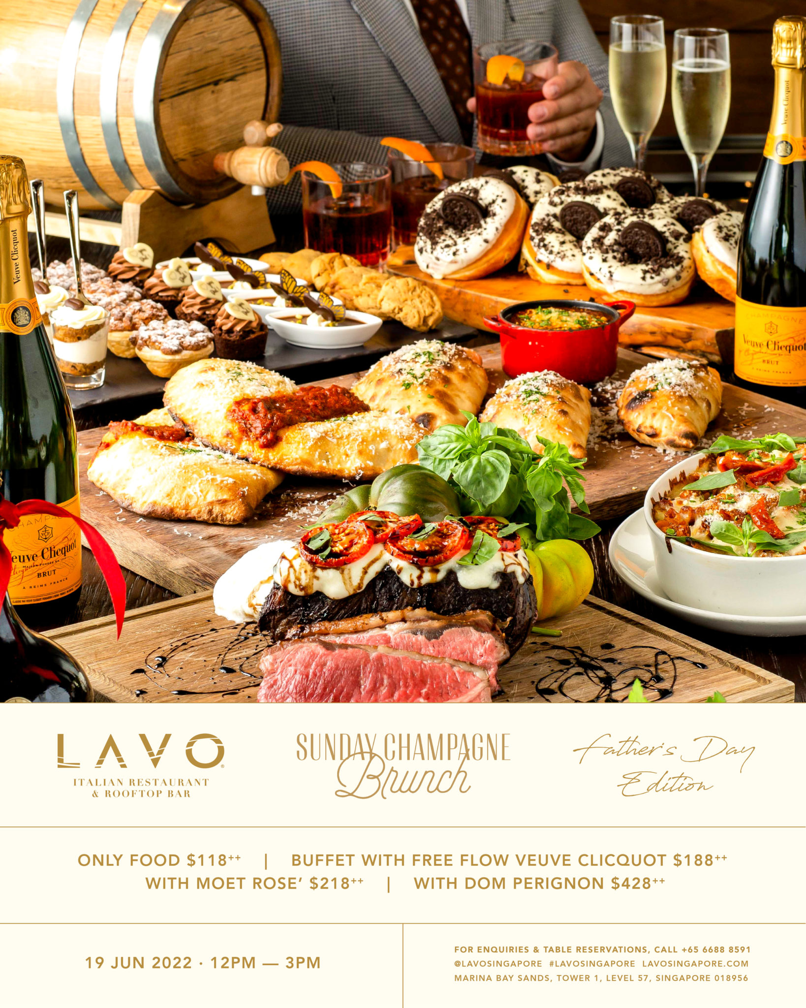 Sunday Champagne Brunch Father S Day Edition Lavo Singapore